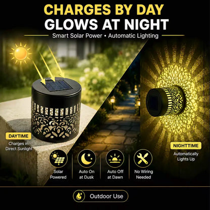 Mandala Outdoor Solar Wall Lights
